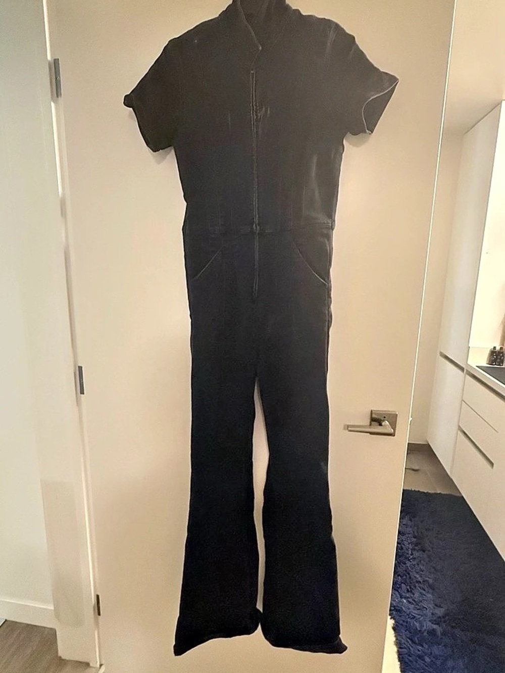WE THE FREE Jayde Flare Jumpsuit Black Size Medium